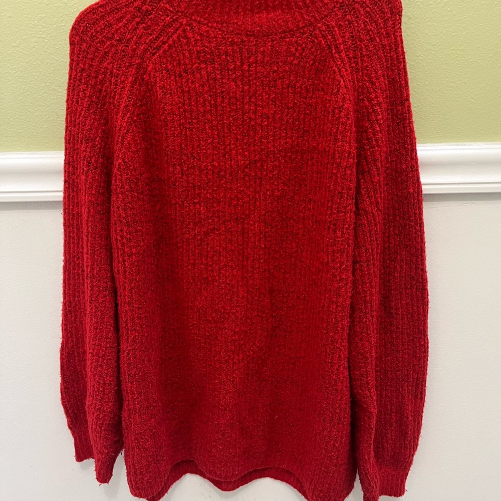 Guess Vibrant Red Turtleneck Sweater